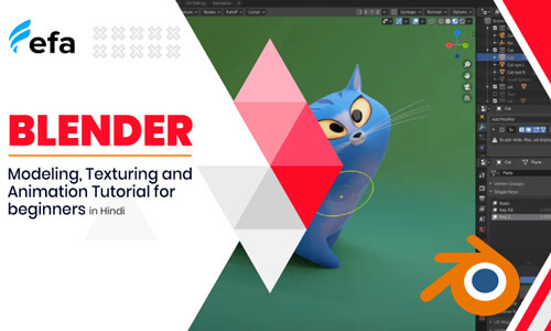 Blender Modeling Texturing and Animation Tutorial for Beginners in Hindi