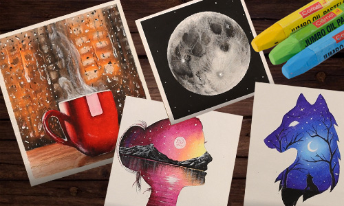 The Ultimate Oil Pastels Art Course - Learn in Hindi 